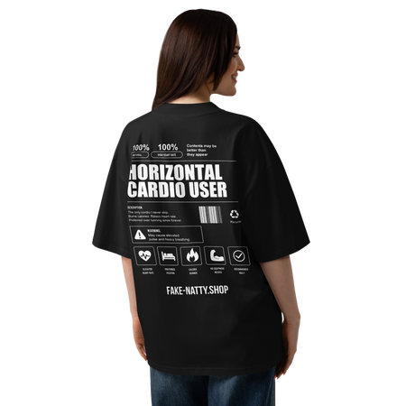 Horizontal Cardio User - Oversized Gym Shirt